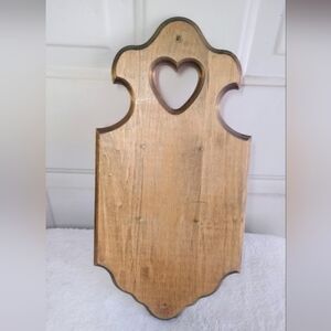 Heart Cutout Wooden Wall Plaque